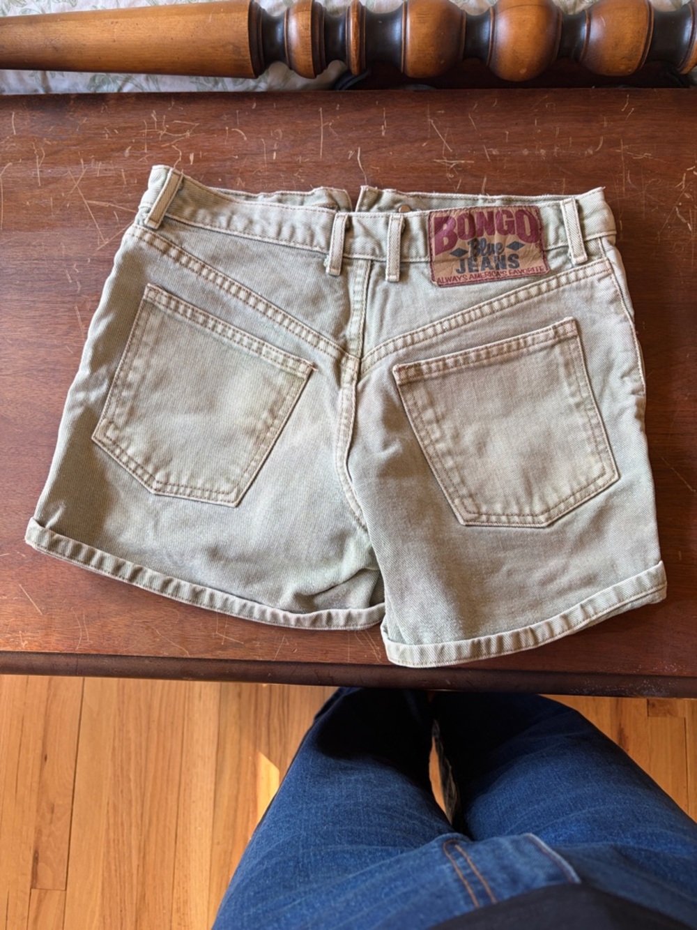 BONGO Beige/Tan Women's Denim Shorts